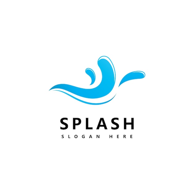 Water Golf Splash symbool en pictogram Logo sjabloon vector