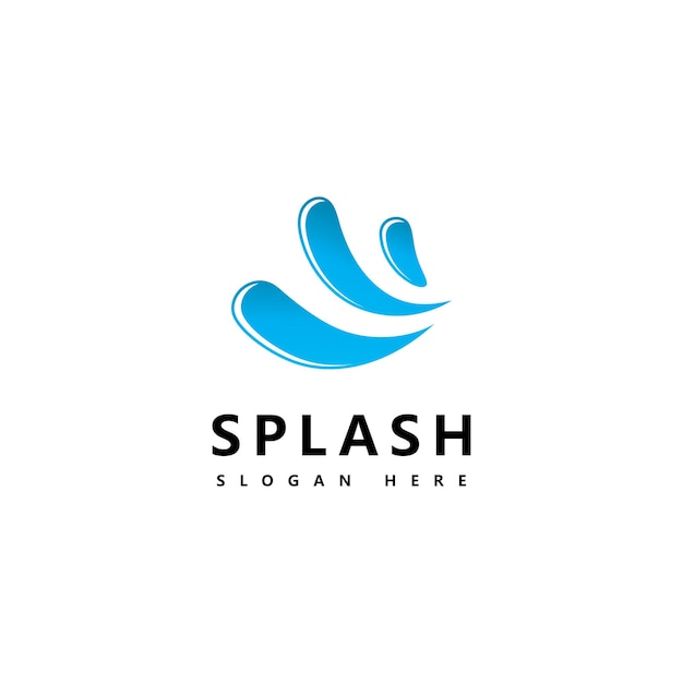 Water Golf Splash symbool en pictogram Logo sjabloon vector