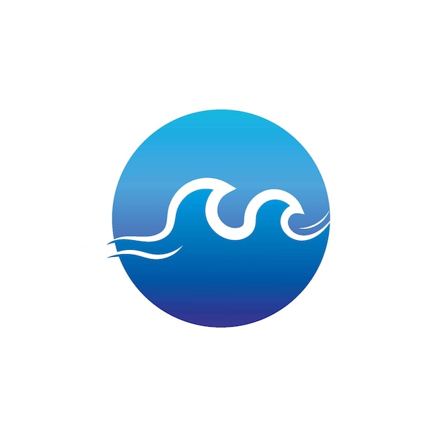 Water Golf strand logo vector