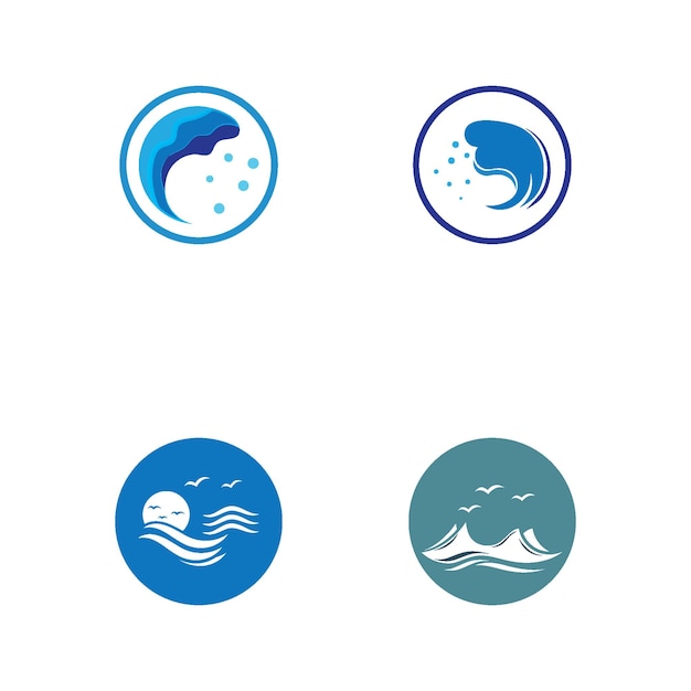 Water Golf strand logo vector