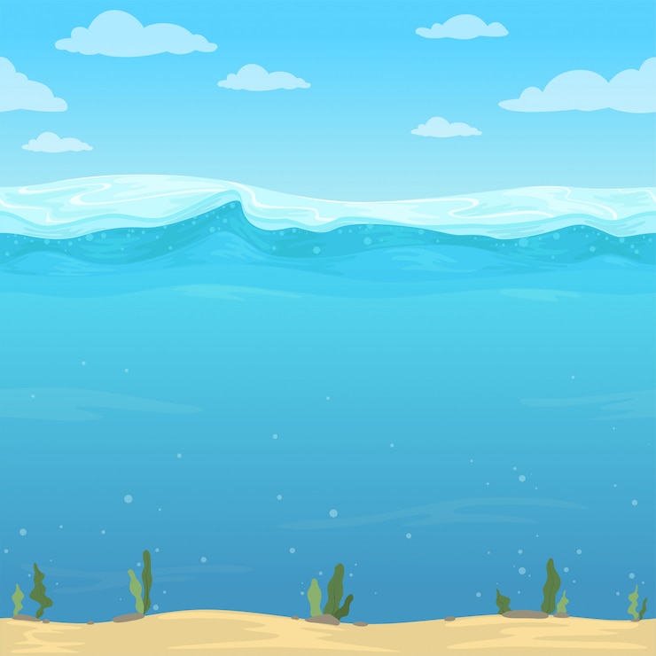 Vector water golven achtergrond.