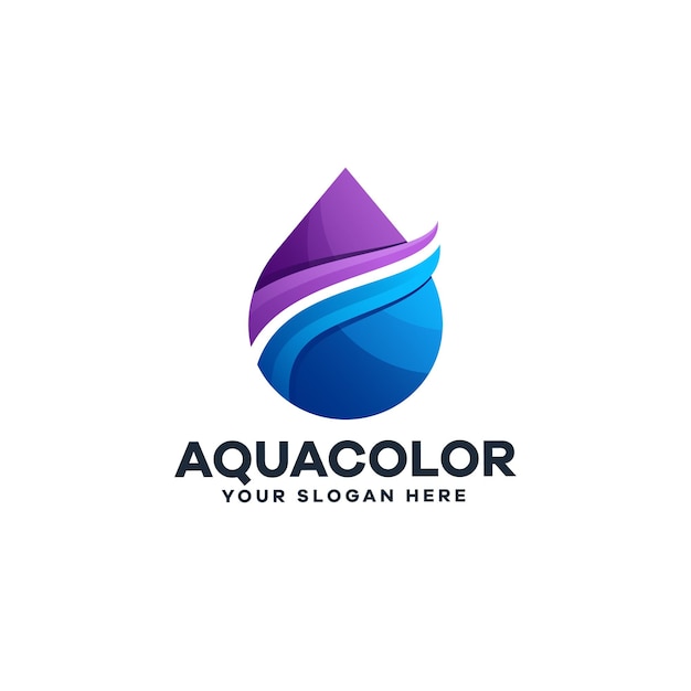 Water Gradient Logo