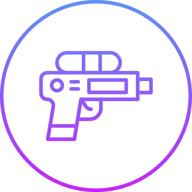 벡터 water gun vector icon illustration of summer iconset