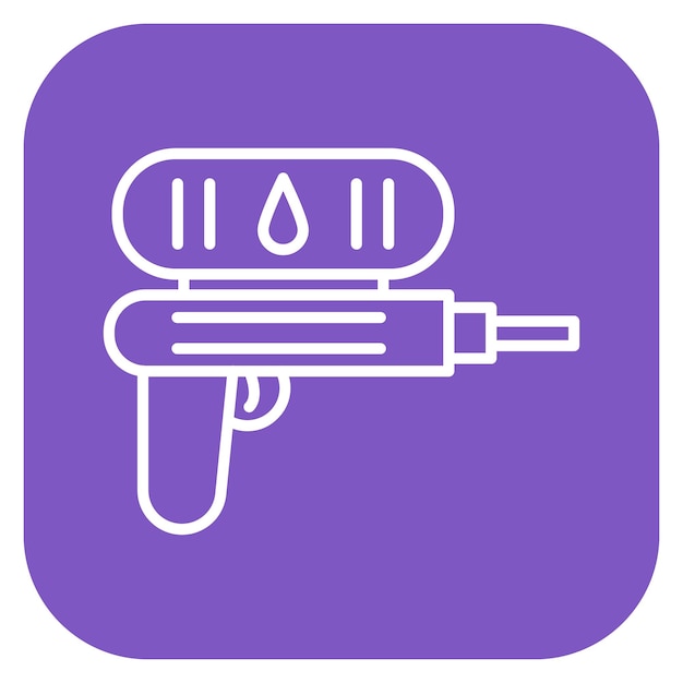 Water Gun Vector Illustration