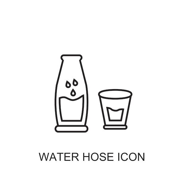 Water hose vector icon icon