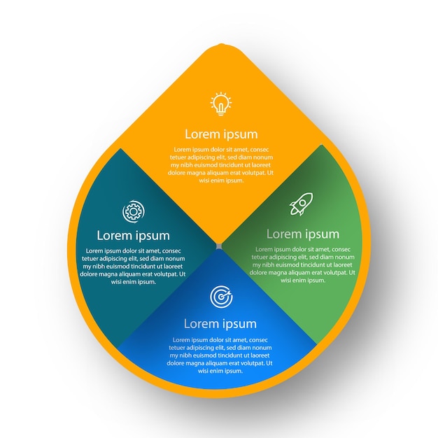 Vector water infographics business charts timelines presentation process data diagrams step diagrams report