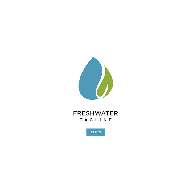 Water leaf logo icon design template vector illustration