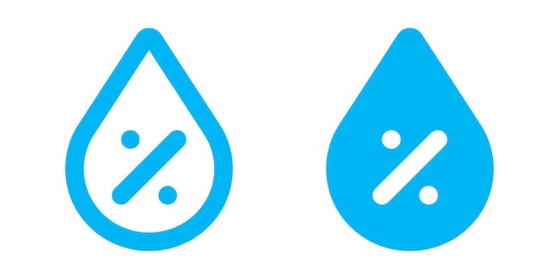 water level icon set