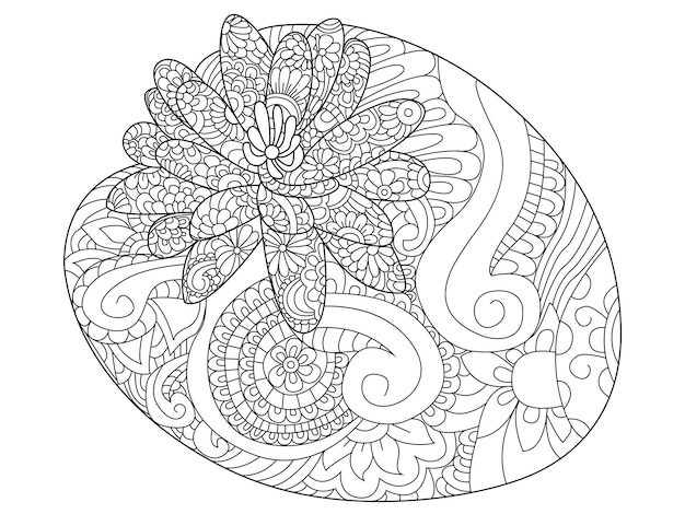 Water lily flower coloring raster for adults