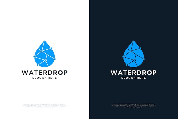 Water logo design water drop logo design