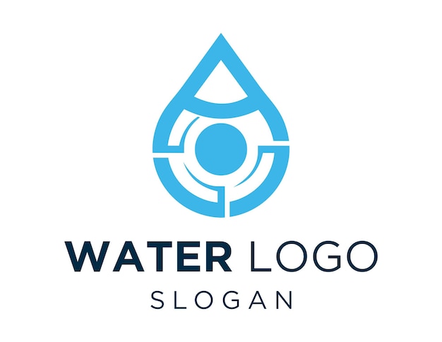 Vector water logo ontwerp