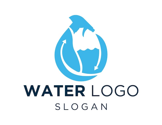 Water logo ontwerp