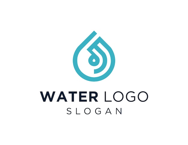 Water logo ontwerp