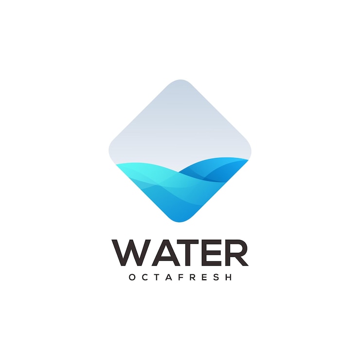 Vector water logo template