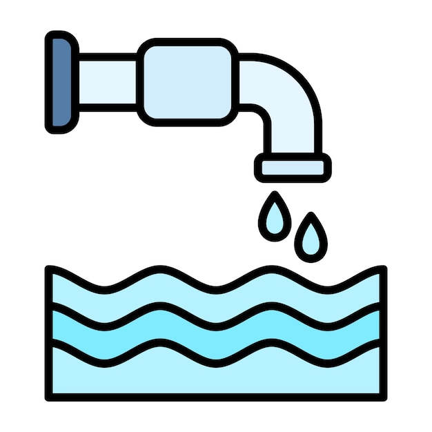 Water Management Flat Illustration