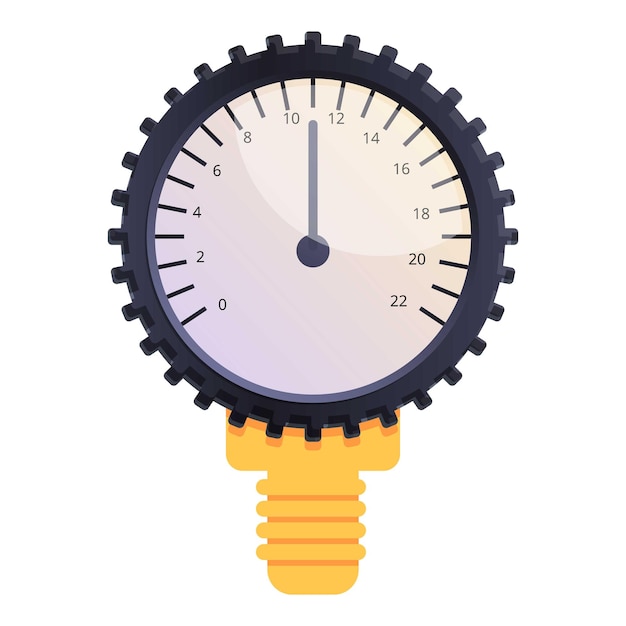 ベクトル 水圧力計アイコン 白い背景に分離された web デザインの水圧力計ベクトル アイコンの漫画