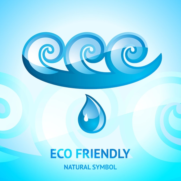 Water natural symbol