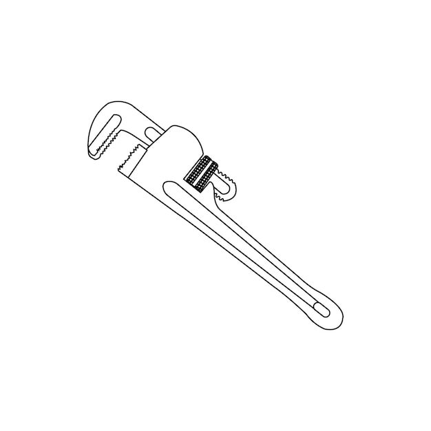 Water pipe clamp pliers icon