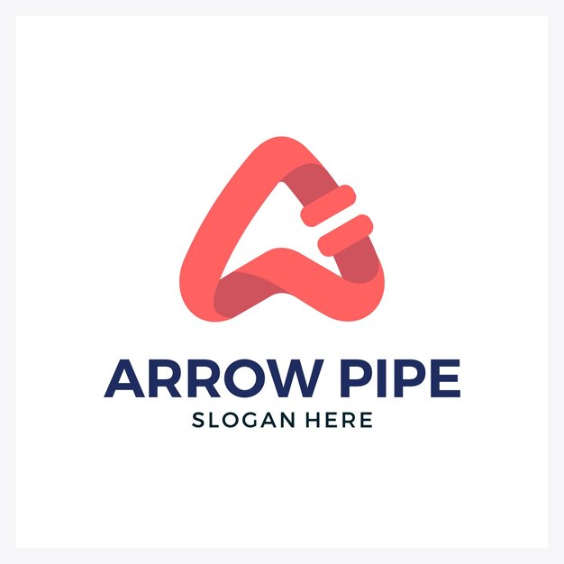 Water pipe logo initials A and logo abstract pipe star for company