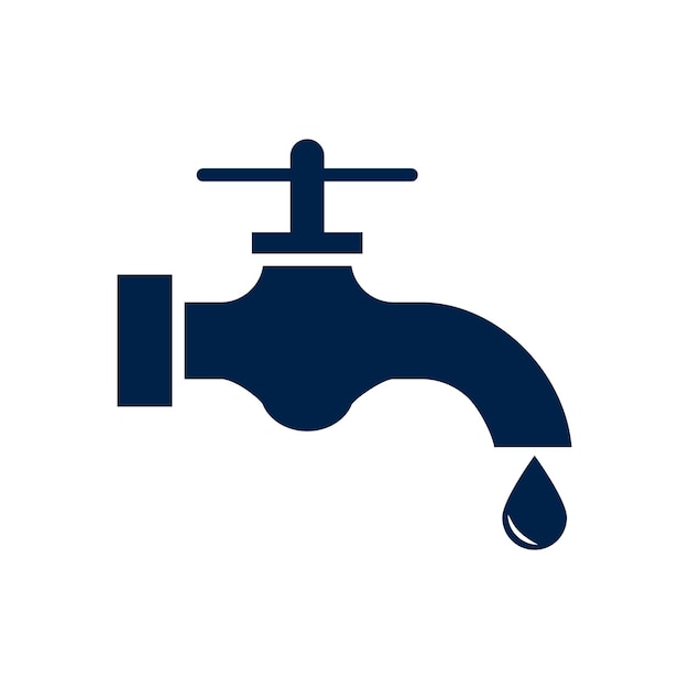 Vector water pipes icon isolated vector sign symbol