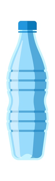 Water plastic bottle vector illustration