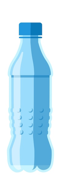 Water plastic bottle vector illustration