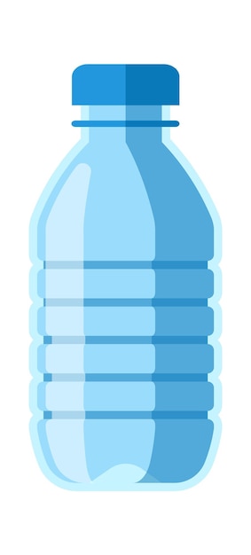 Water plastic bottle vector illustration