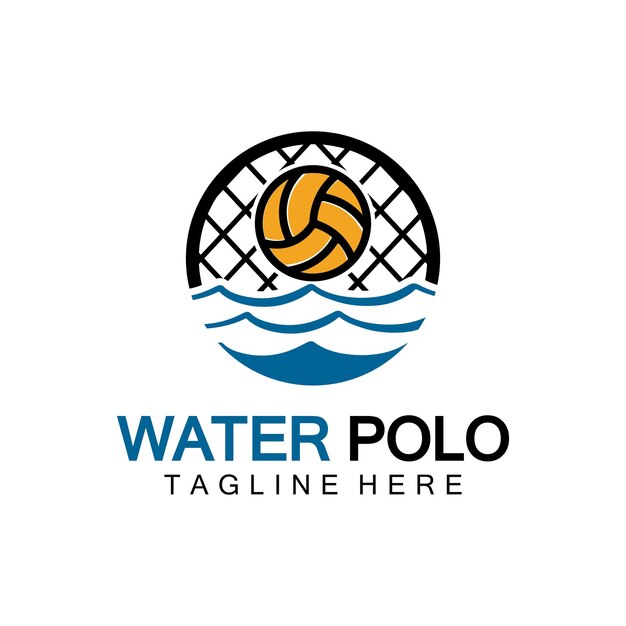 Water polo logo vector icon design logo sport water polo