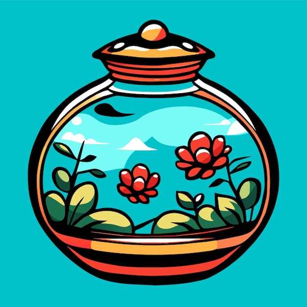 Vector water pot vector illustration