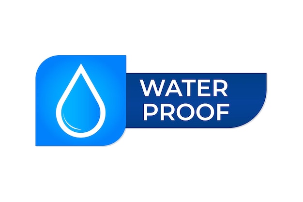 Water proof vector element design.