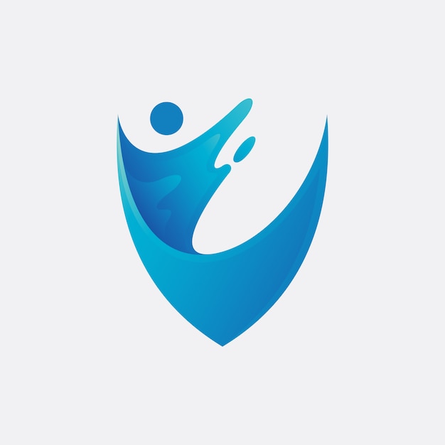 Water protection logo design