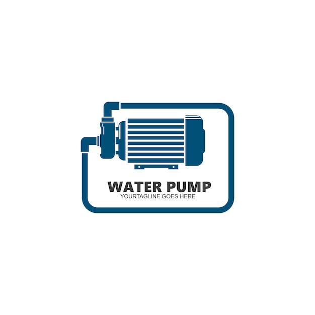 Vector water pump machine icon vector illustration design template