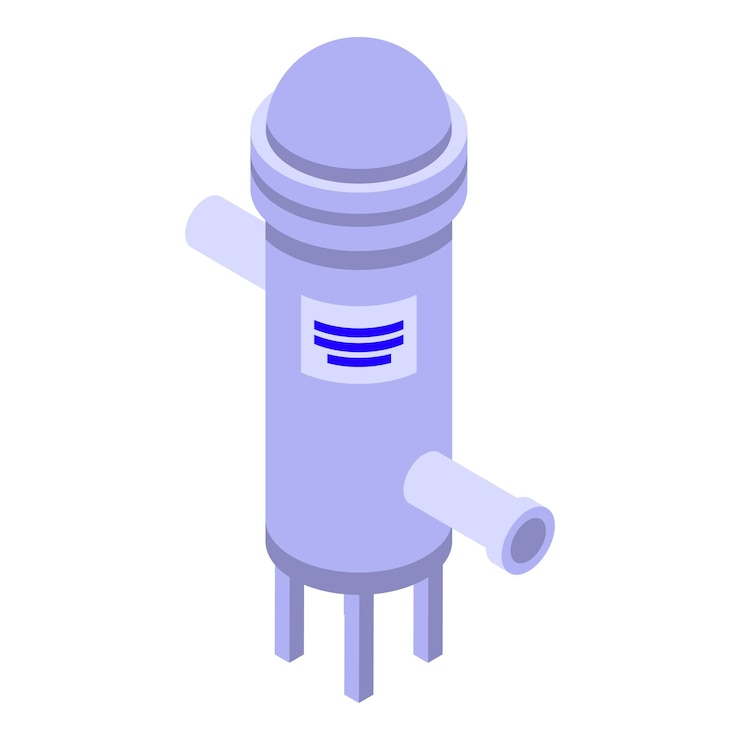 Vector water purification icon isometric of water purification vector icon for web design isolated on white background