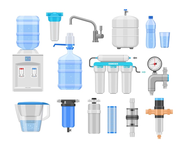정수기 필터 밸브 및 물 탱크 벡터 격리 세트가 있는 정수기 청소 여과 및 항균 수처리 가정 정화 장비