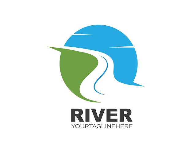 Water river vector illustration icon design