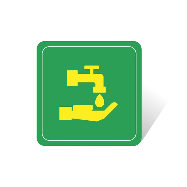 Water saving sign vector