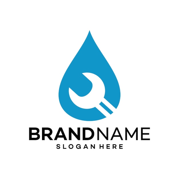 Water service icon logo design template illustration vector