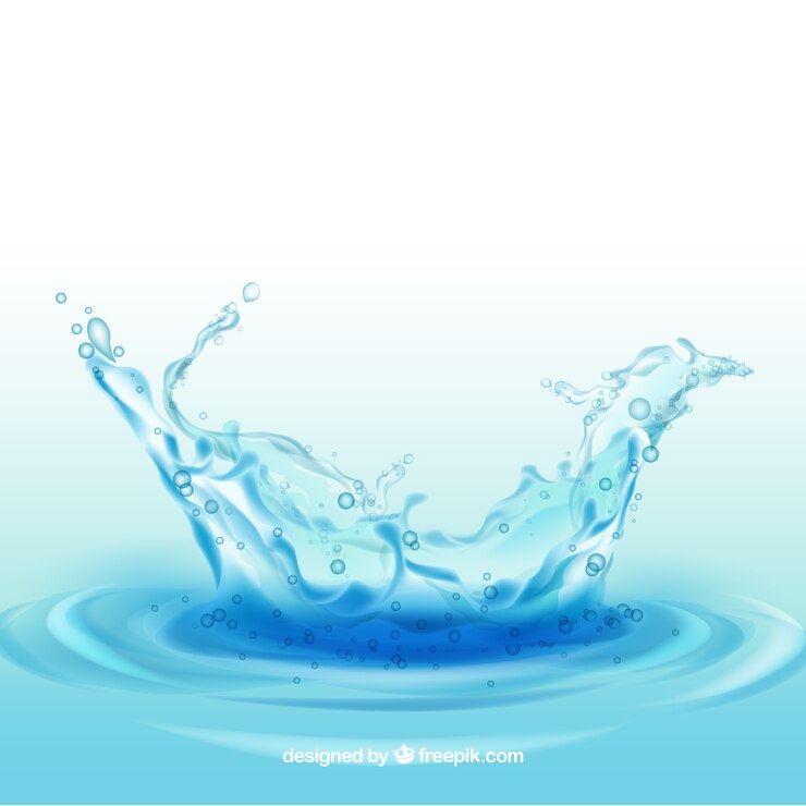 वेक्टर water splash background in realistic style