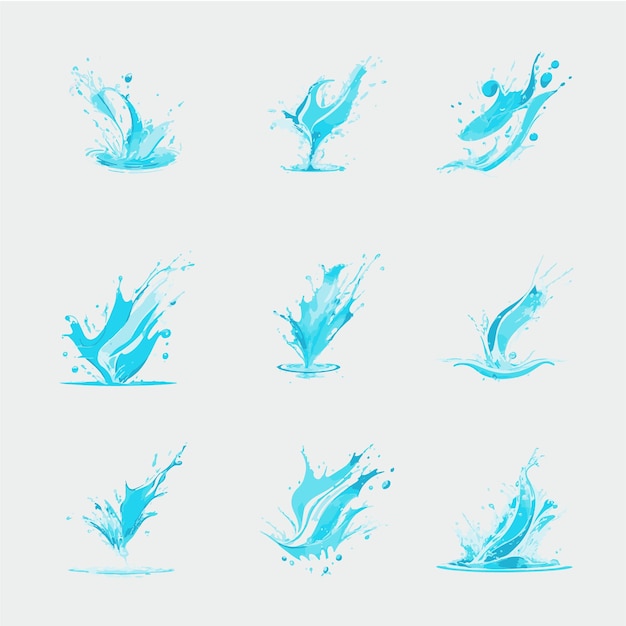 Clipart di spruzzi d'acqua