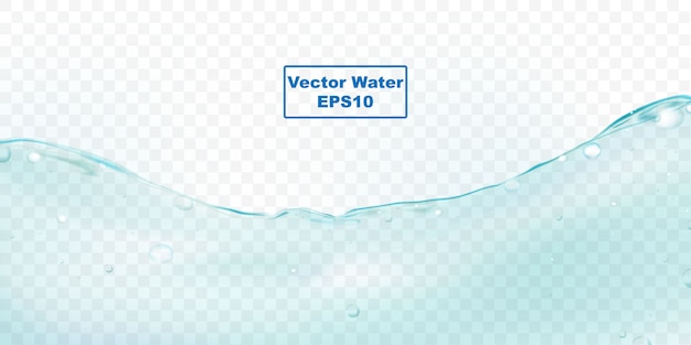 Vector water splash en rimpel bubbels