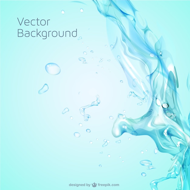 Water splash gratis vector template