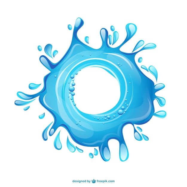 Vector water splash illustration