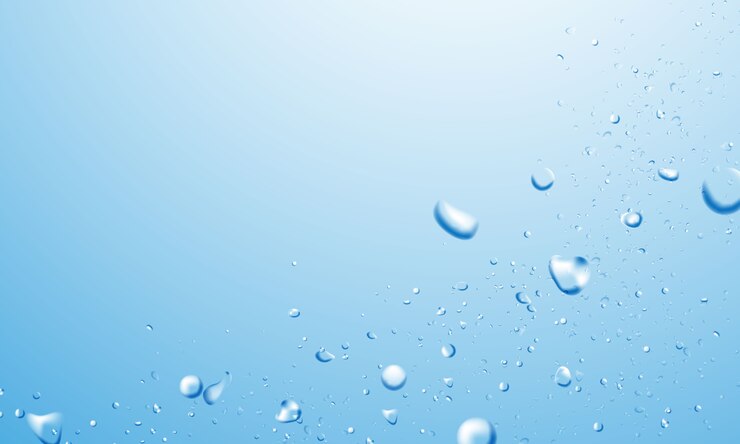Vector 水のしぶきと波紋の泡
