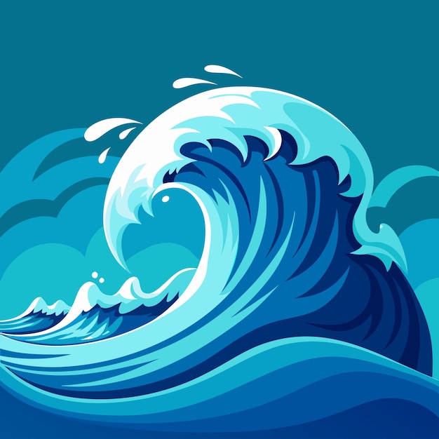 water splash wave flow clean pure fresh aqua splatte