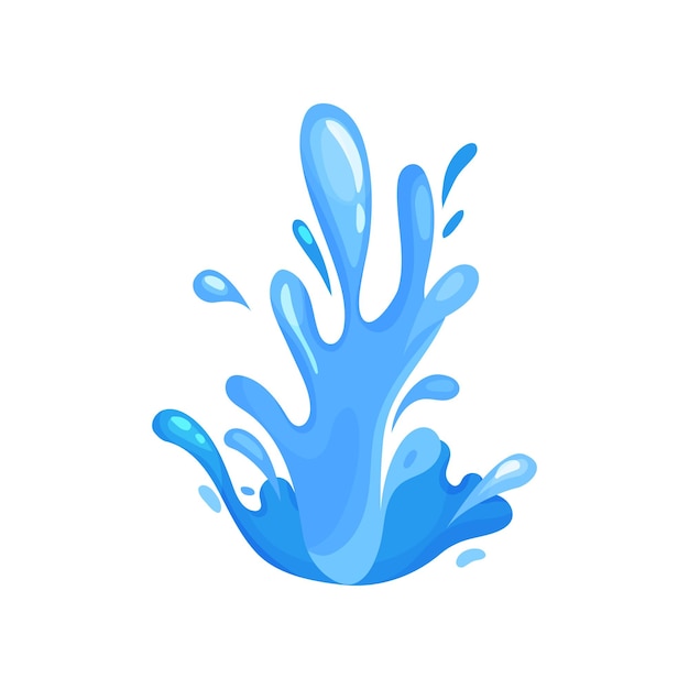 Water splash and wave marine oceanic and nautical theme vector Illustration