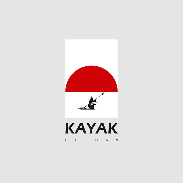 Water sport, kayak logo design inspiration