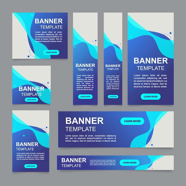 Water sports professional training web banner design template