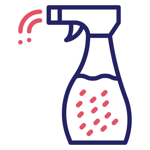 Vector water spray vector icon illustration of hair salon iconset