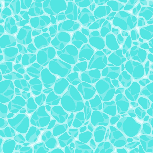 Vector water surface with ripple seamless pattern flat background from top view