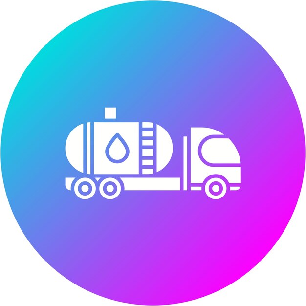 Vector water tanker vector icon can be used for transport iconset